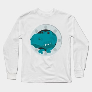 Cute dinosaur - T-rex Long Sleeve T-Shirt